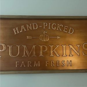Hand picked pumpkins farmer sign!